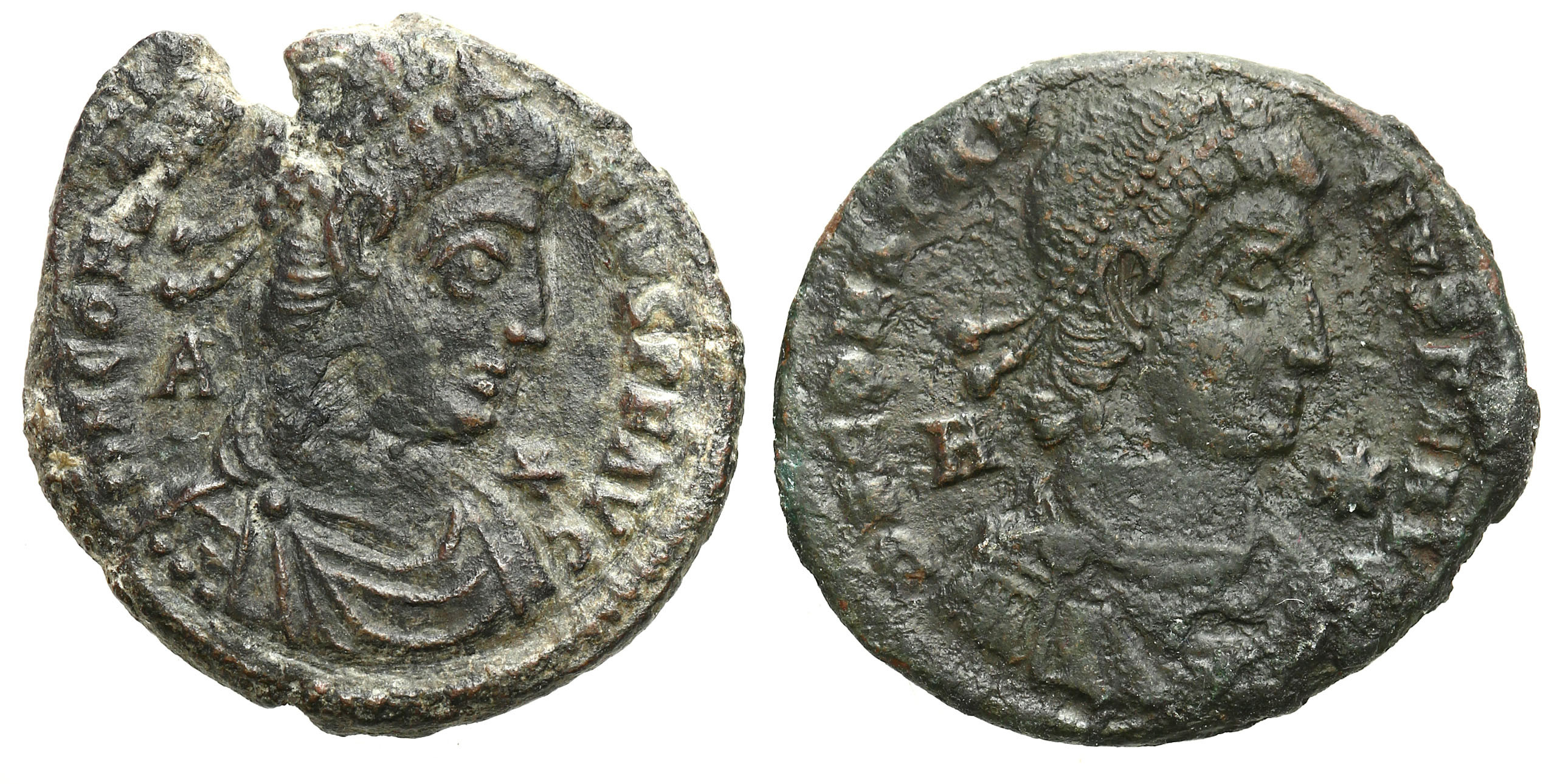 Cesarstwo Rzymskie, Lot 2 sztuk Majorin Konstancjusz II 337–361 n.e., Siscia